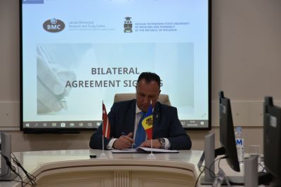 Acordului de colaborare cu Centrul de Cercetare și Studii Biomedicale din Letonia 