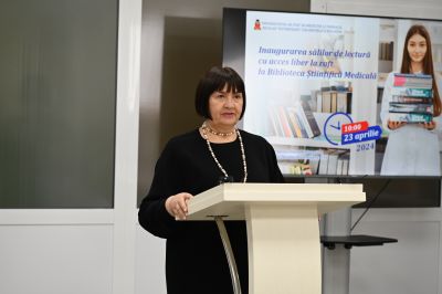 Inaugurarea unei noi săli de lectură a Bibliotecii Științifice Medicale