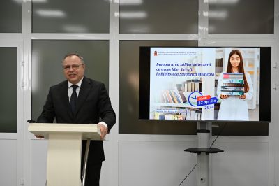 Inaugurarea unei noi săli de lectură a Bibliotecii Științifice Medicale