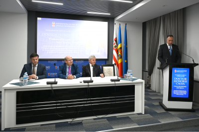 Profesorul Ioan Sporea -DHC al USMF „Nicolae Testemițanu”