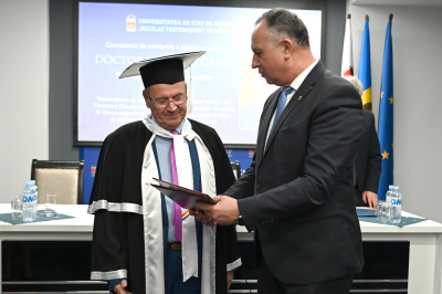 Profesorul Ioan Sporea -DHC al USMF „Nicolae Testemițanu”
