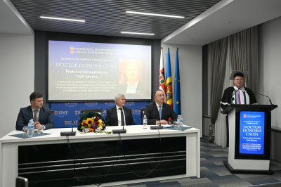Profesorul Ioan Sporea -DHC al USMF „Nicolae Testemițanu”