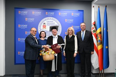 Profesorul Ioan Sporea -DHC al USMF „Nicolae Testemițanu”